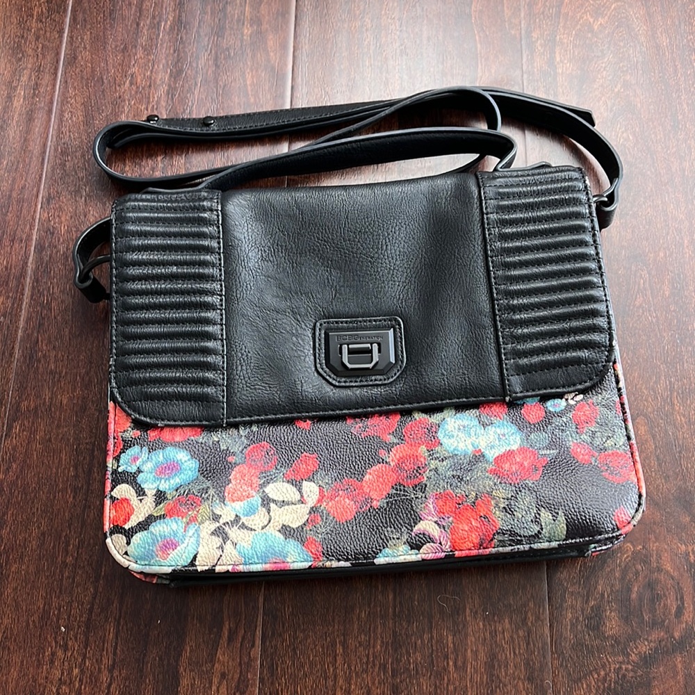 BCBGeneration Floral Messenger Bag